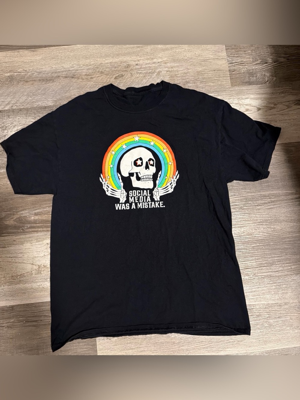 Social Media Was A Mistake shirt size large